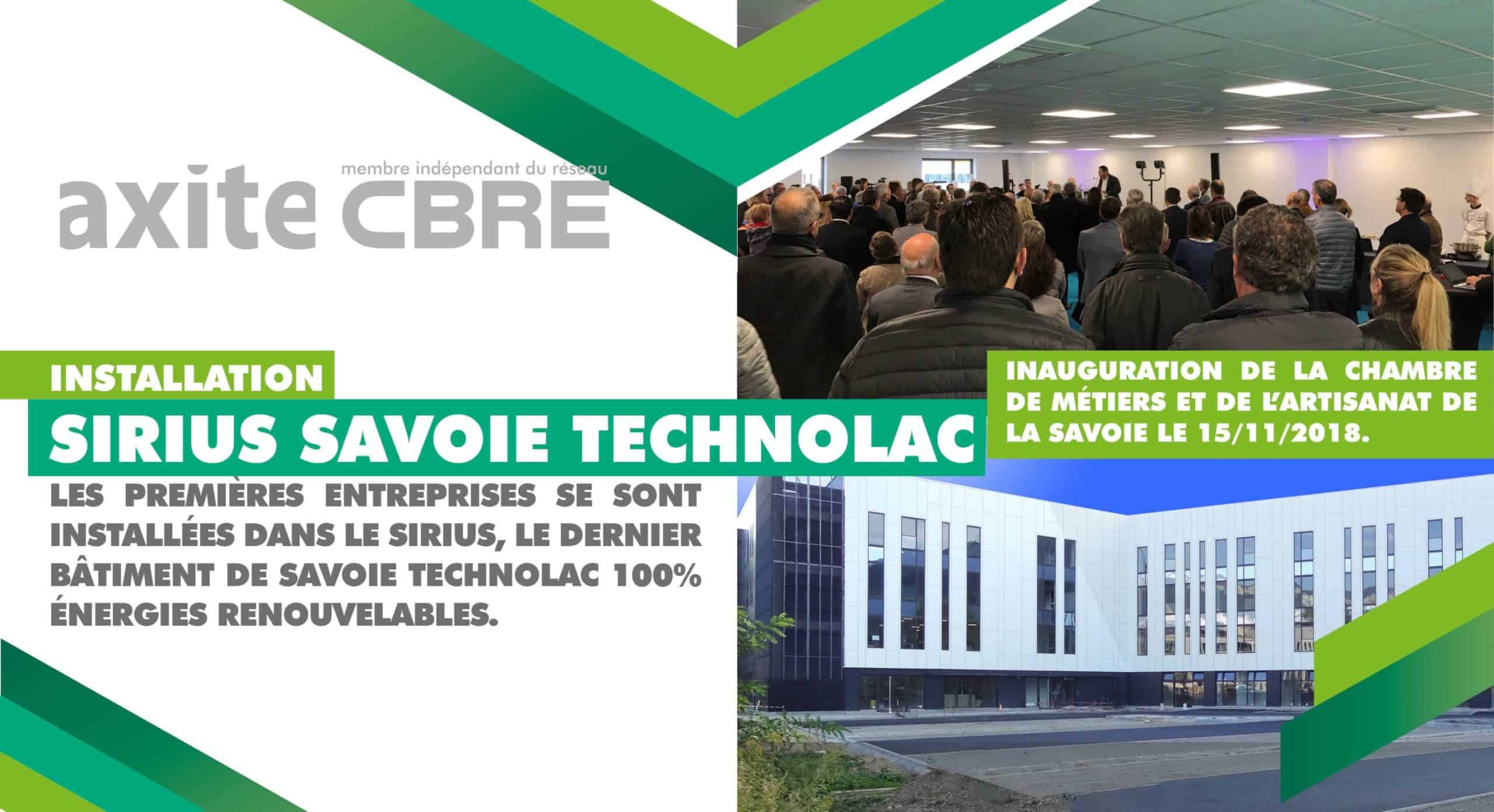 Les premières entreprises se sont installées dans le SIRIUS, le dernier bâtiment de Savoie Technolac 100% énergies renouvelables.