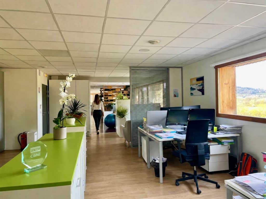 Plateau de bureaux de l’agence du Groupe AXITE à Annecy