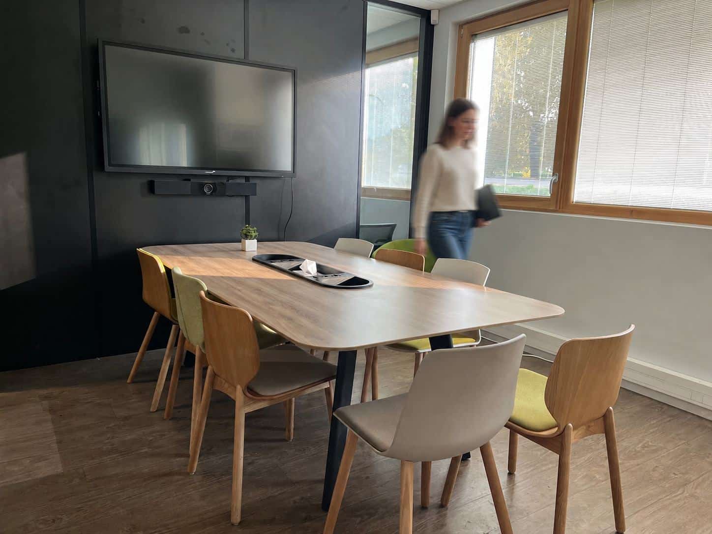 Salle de réunion de l’agence du Groupe AXITE à Bourgoin-Jallieu