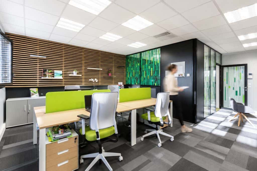 Plateau de bureaux de l’agence du Groupe AXITE à Valence